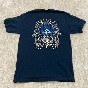 𝅺MEN’S Savvy Anchor Nautical Always Nauti Tee